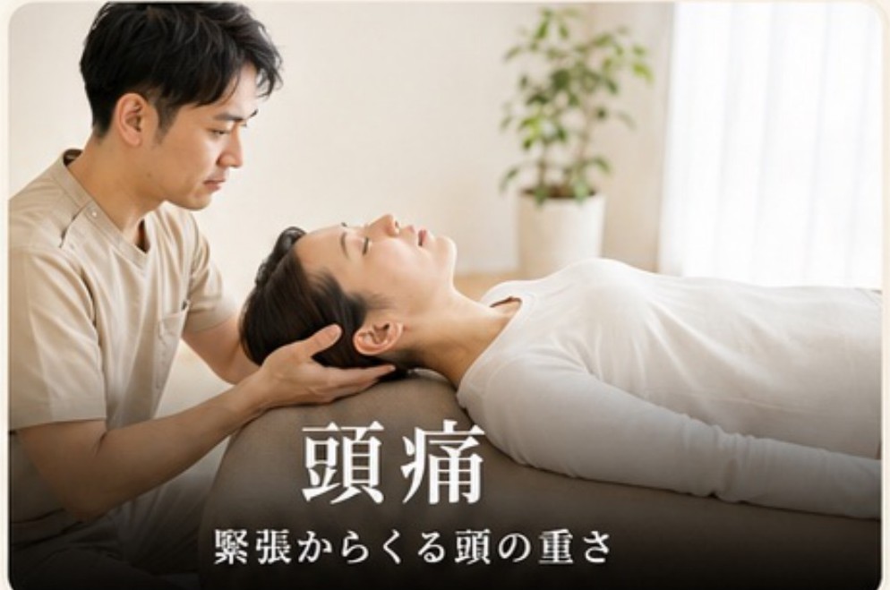 頭痛：緊張からくる頭の重さ