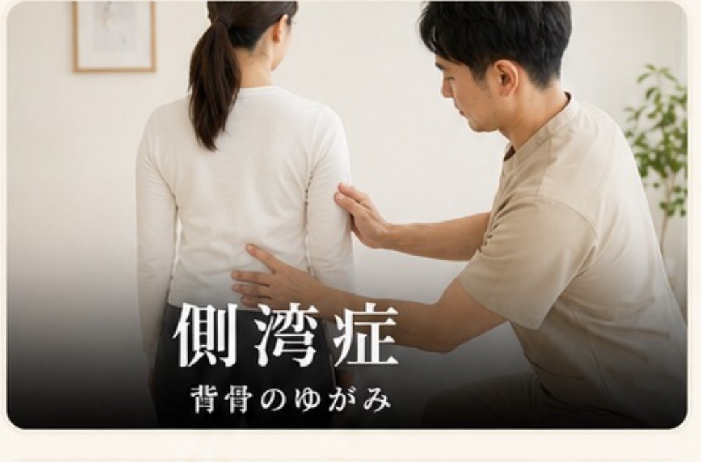 側湾症：背骨のゆがみ