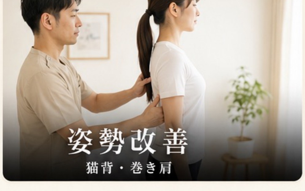 姿勢改善：猫背・巻き肩
